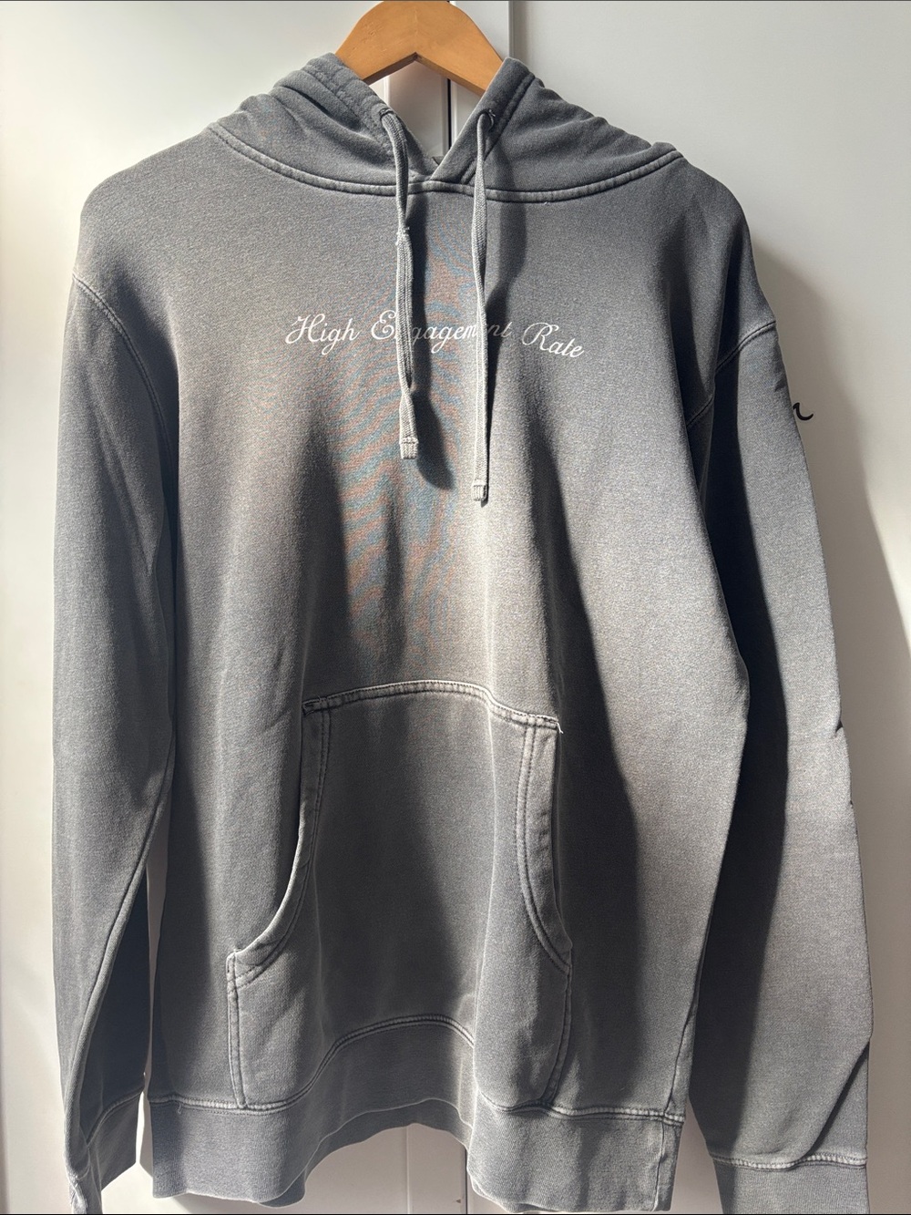 High Engagement Rate Men's Hoodie - Gray